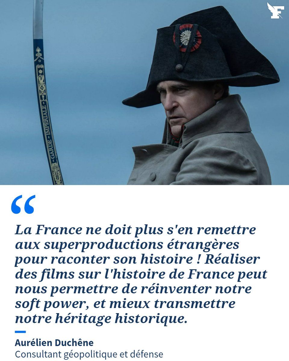 Tribune dans Le Figaro : « La France ne doit plus s'en remettre aux superproductions étrangères pour raconter son histoire ! »
