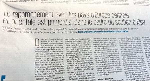 Tribune dans Le Monde : « La France doit poursuivre son rapprochement avec les pays d’Europe centrale et orientale »